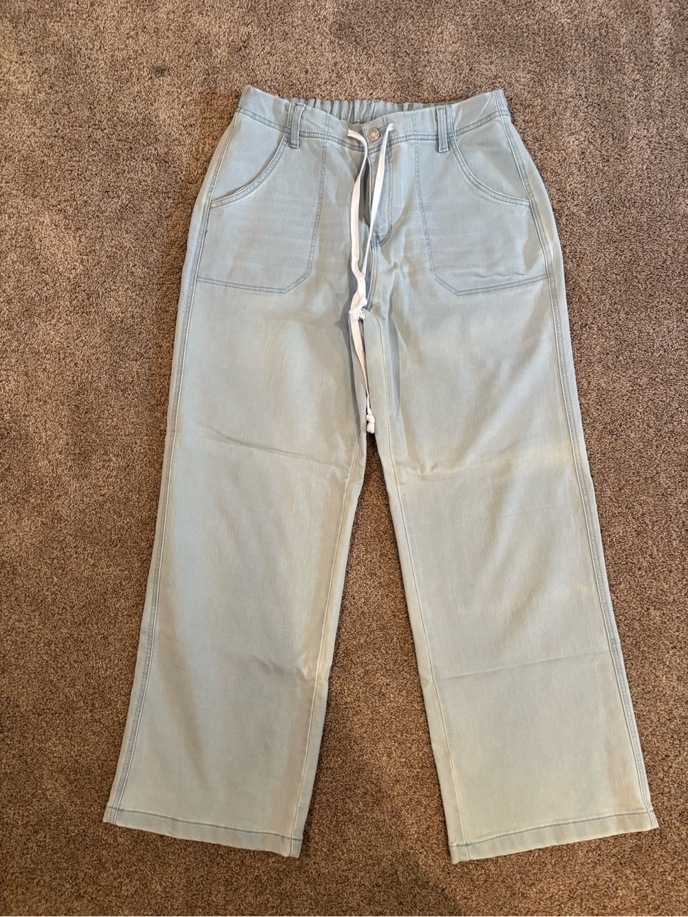 YMI Wide Leg Flare Jeans in Light Blue